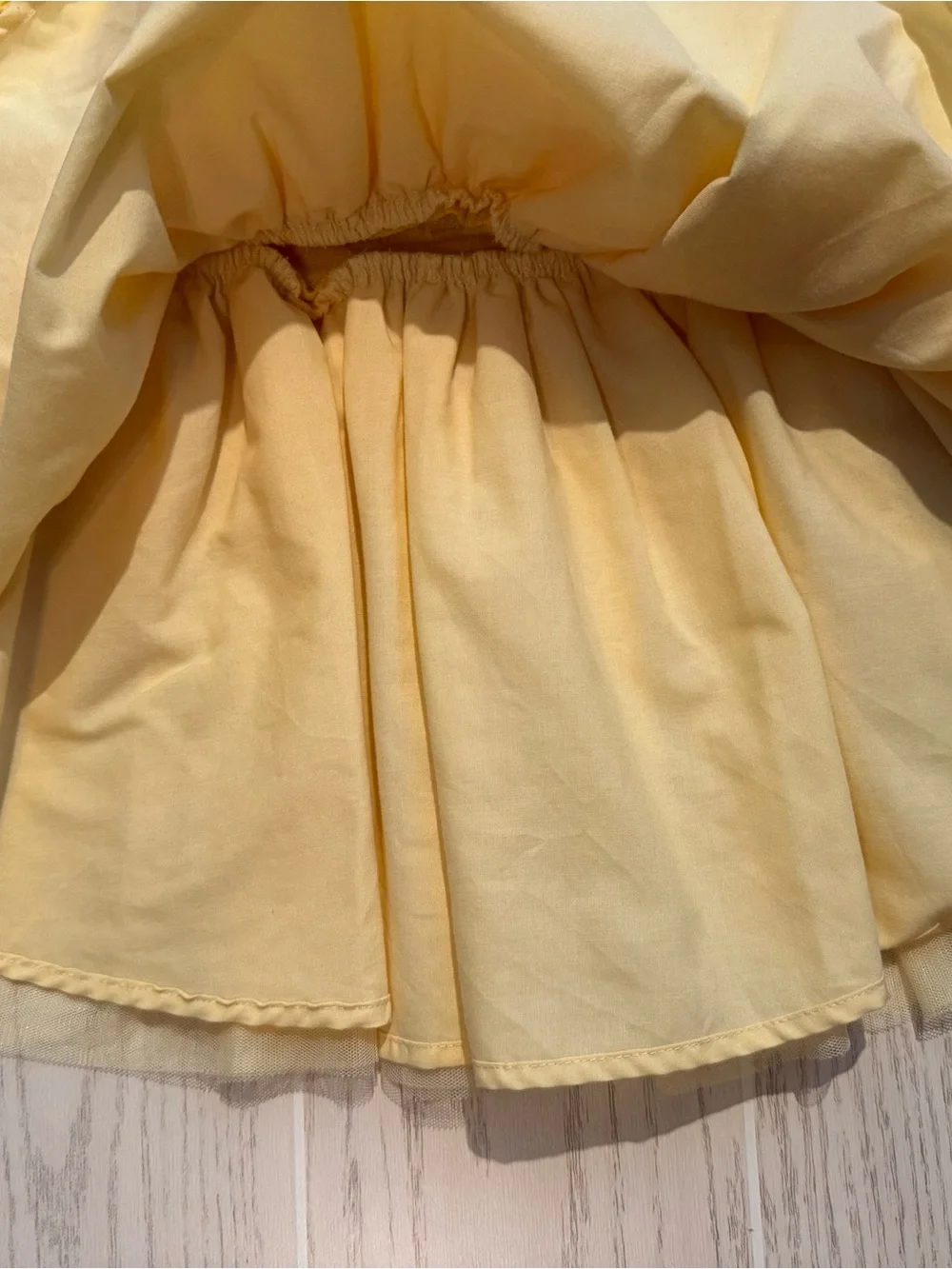 Disney Princess Belle Girls 3T Yellow Gold Sparkle Knit Tulle Tutu Dress